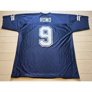 Dallas Cowboys NWT Authentic Apparel 9 Tony Romo Football Jersey Blue Size XL